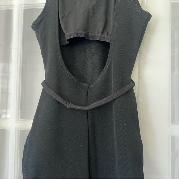 Vintage Anne Klein Classic Swim One Piece Belted Bathing Suit Black Size 12 - Picture 6 of 10